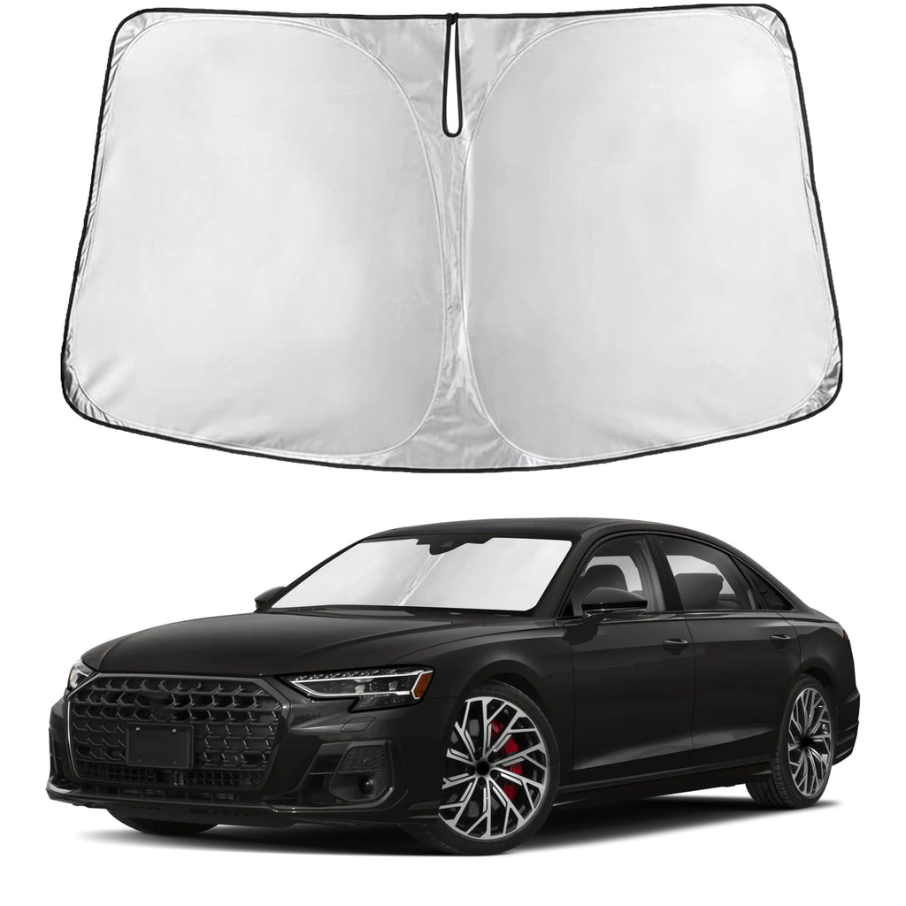 EcoNour RV Windshield Sunshade | Reflective RV Windshield Cover for UV Rays & Heat Protection, Keeps Your RV Motorhome Cool | Shades for RV Fits RVs, Trucks, Motorhomes, Buses | XXXXX-Large 102"x51"
