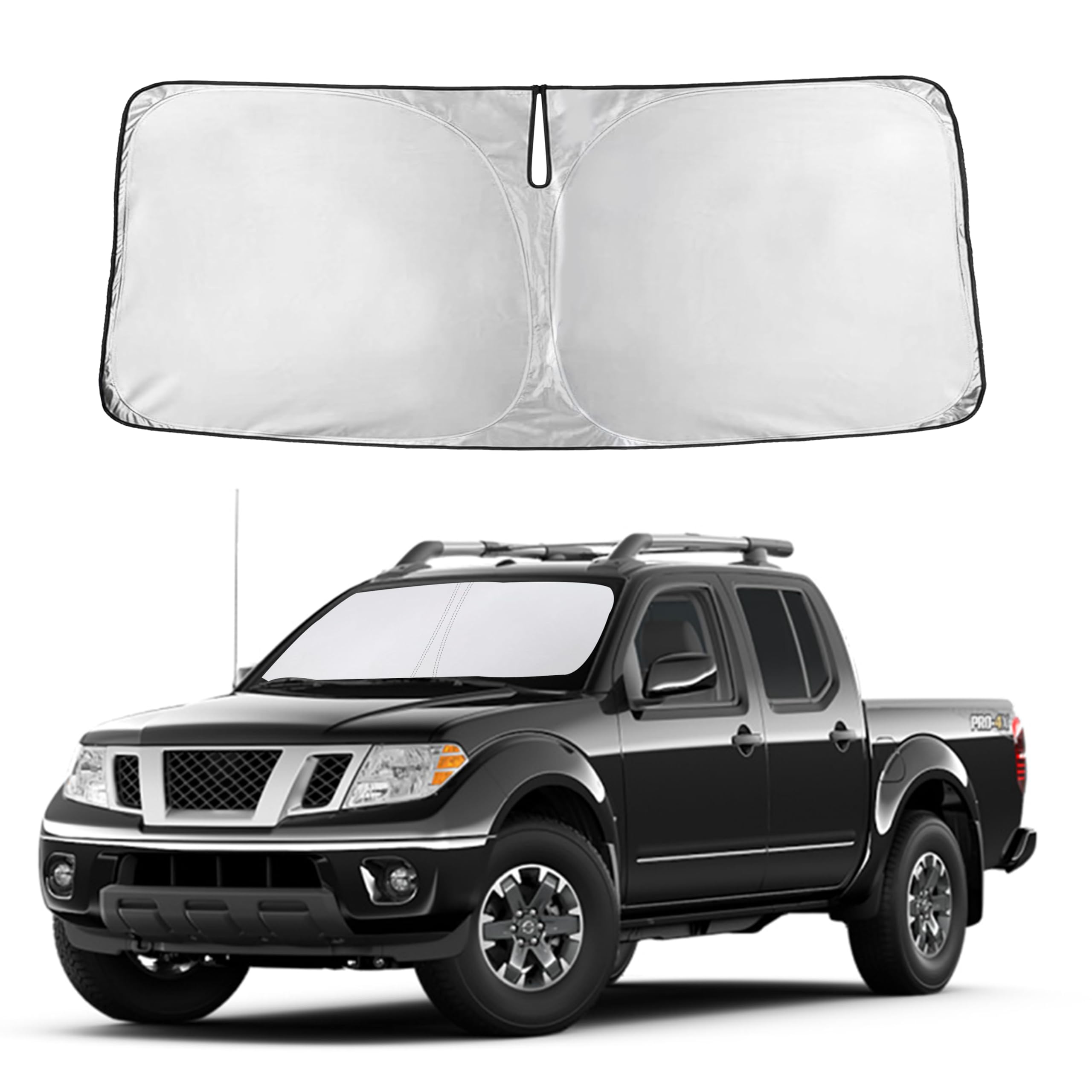 Autovir Windshield Sun Shade, Front car Window Shades Sun Visors