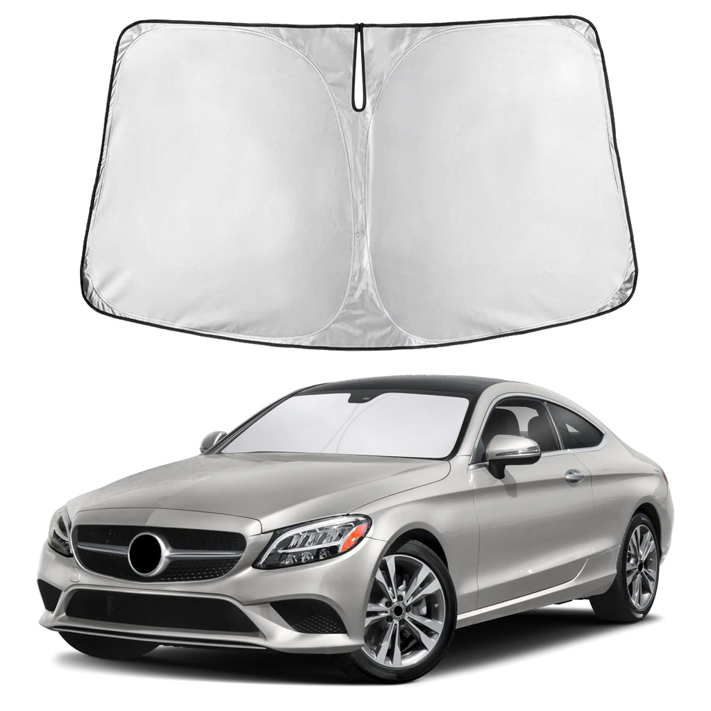Autovir Windshield Sun Shade, Front car Window Shades Sun Visors