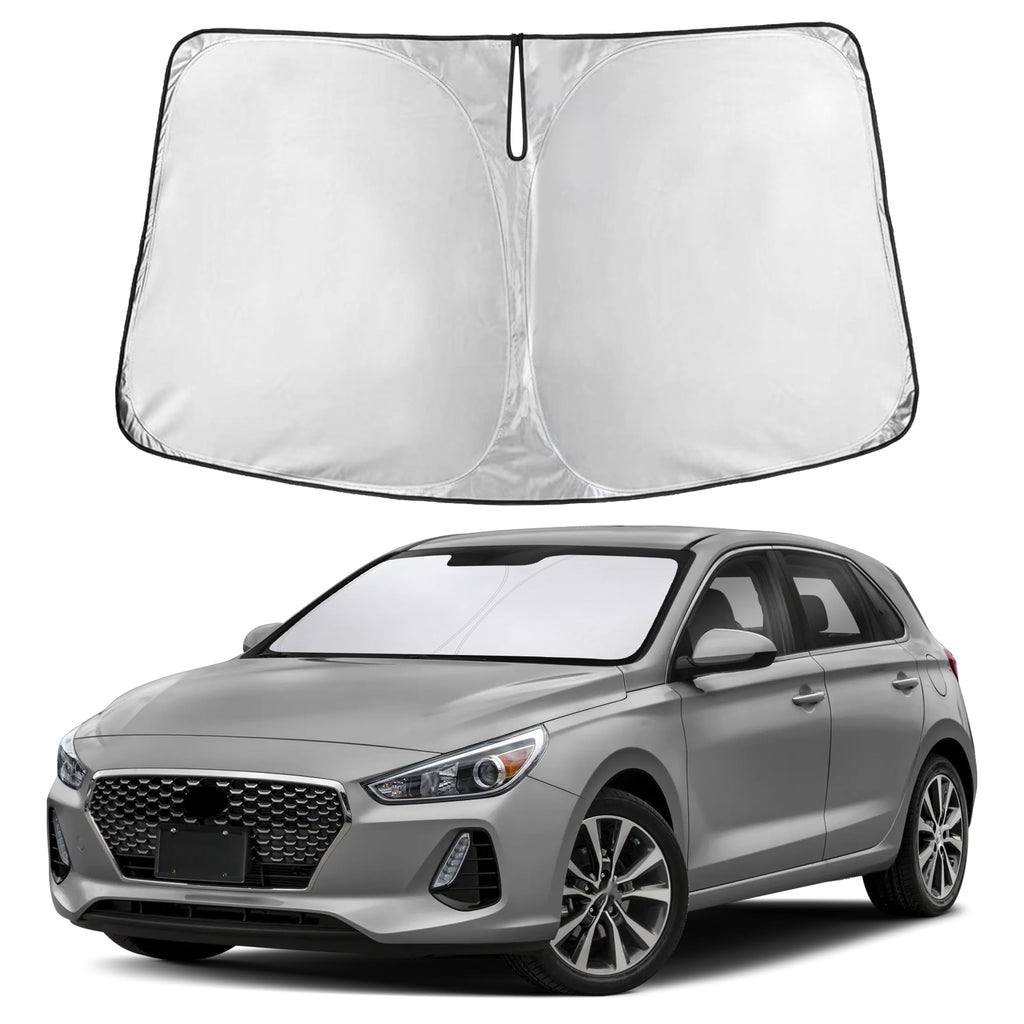 EcoNour RV Windshield Sunshade | Reflective RV Windshield Cover for UV Rays & Heat Protection, Keeps Your RV Motorhome Cool | Shades for RV Fits RVs, Trucks, Motorhomes, Buses | XXXXX-Large 102"x51"
