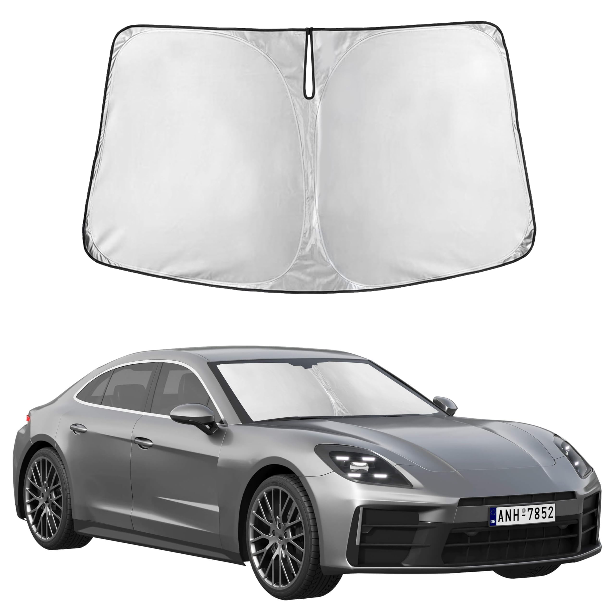 Autovir Windshield Sun Shade, Front car Window Shades Sun Visors