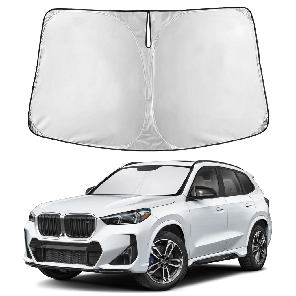 EcoNour RV Windshield Sunshade | Reflective RV Windshield Cover for UV Rays & Heat Protection, Keeps Your RV Motorhome Cool | Shades for RV Fits RVs, Trucks, Motorhomes, Buses | XXXXX-Large 102"x51"