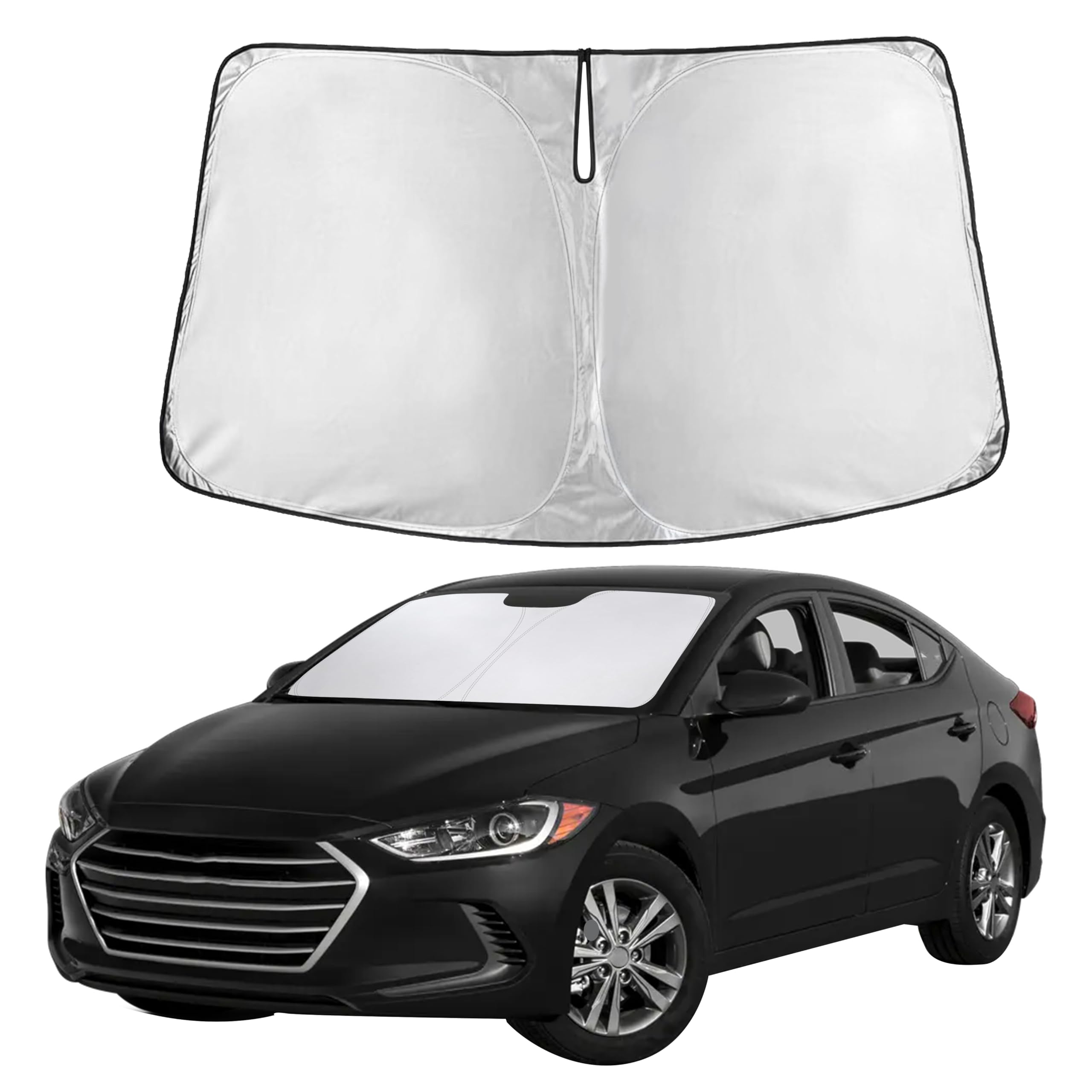 Autovir Windshield Sun Shade, Front car Window Shades Sun Visors