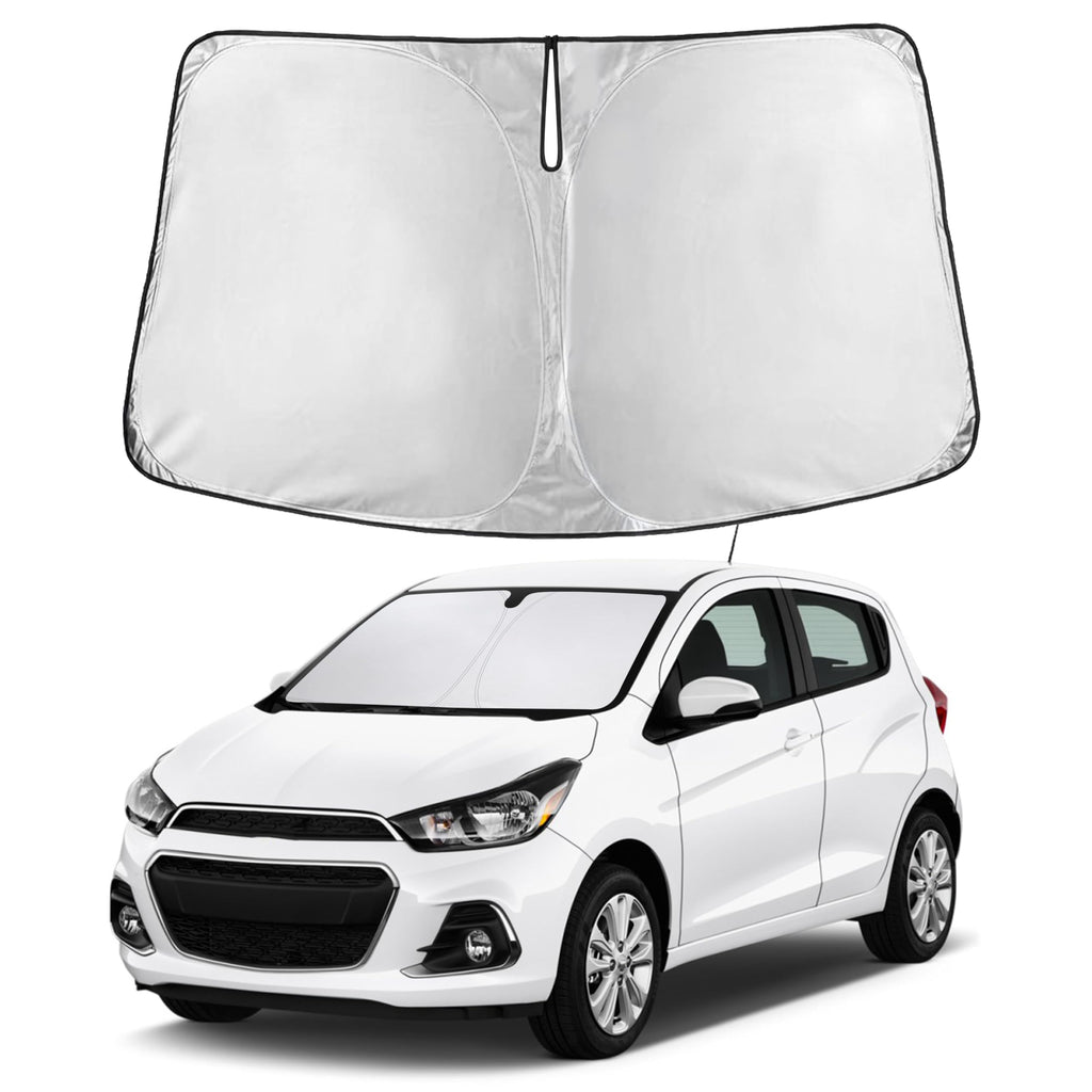 EcoNour RV Windshield Sunshade | Reflective RV Windshield Cover for UV Rays & Heat Protection, Keeps Your RV Motorhome Cool | Shades for RV Fits RVs, Trucks, Motorhomes, Buses | XXXXX-Large 102"x51"