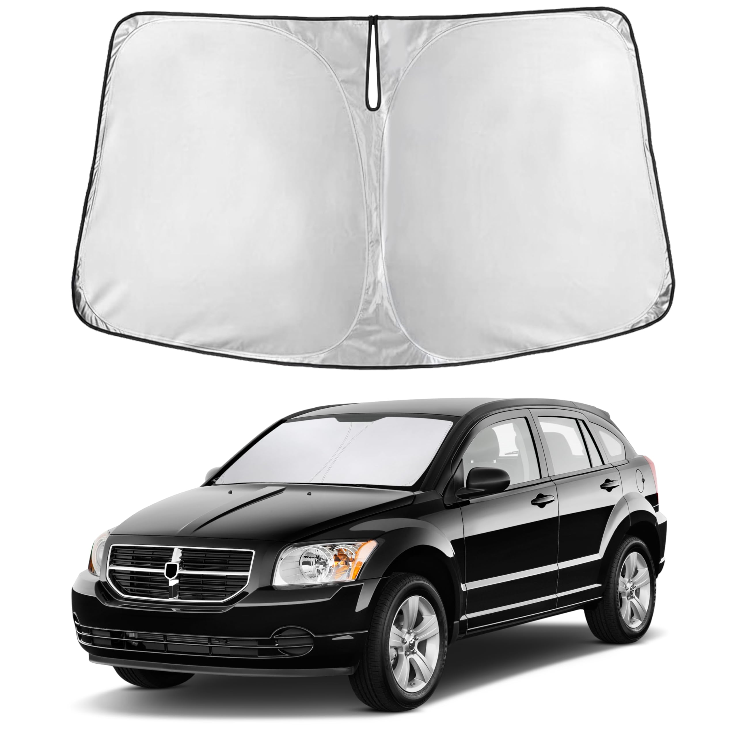 EcoNour RV Windshield Sunshade | Reflective RV Windshield Cover for UV Rays & Heat Protection, Keeps Your RV Motorhome Cool | Shades for RV Fits RVs, Trucks, Motorhomes, Buses | XXXXX-Large 102"x51"