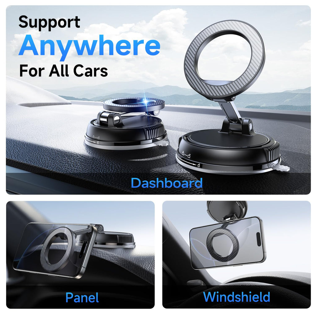 ANDERY MagSafe Car Phone Mount with Strong Suction