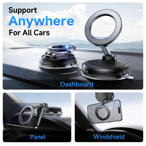 ANDERY MagSafe Car Phone Mount with Strong Suction