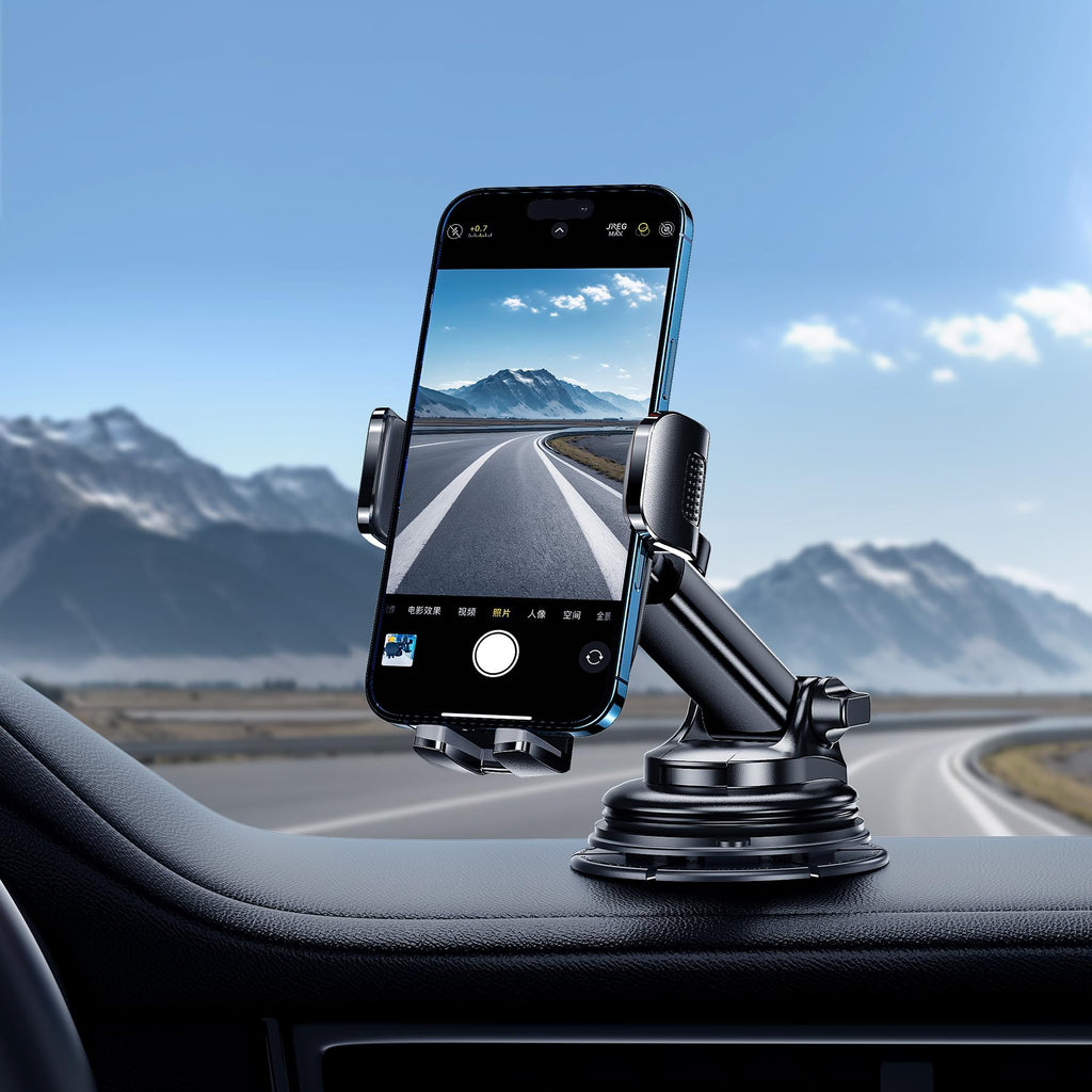 Qifutan 3-in-1 Car Phone Mount for Windshield, Dash & Vent