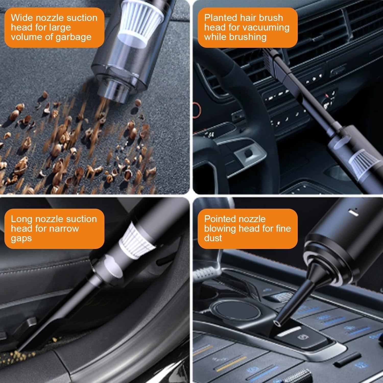 HCUCTOS Cordless Handheld Vacuum for Car & Home