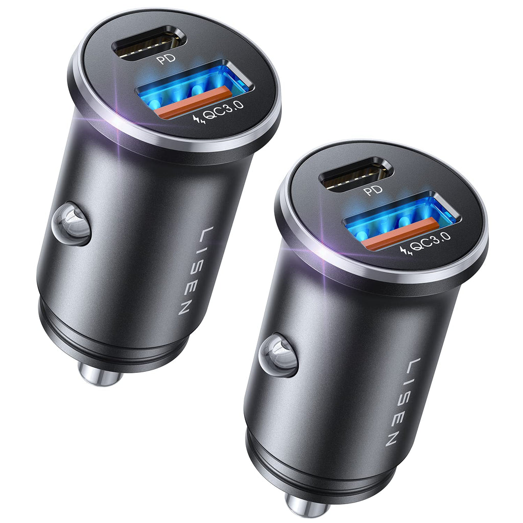 LISEN 95W Dual-Port USB-C PD Fast Car Charger