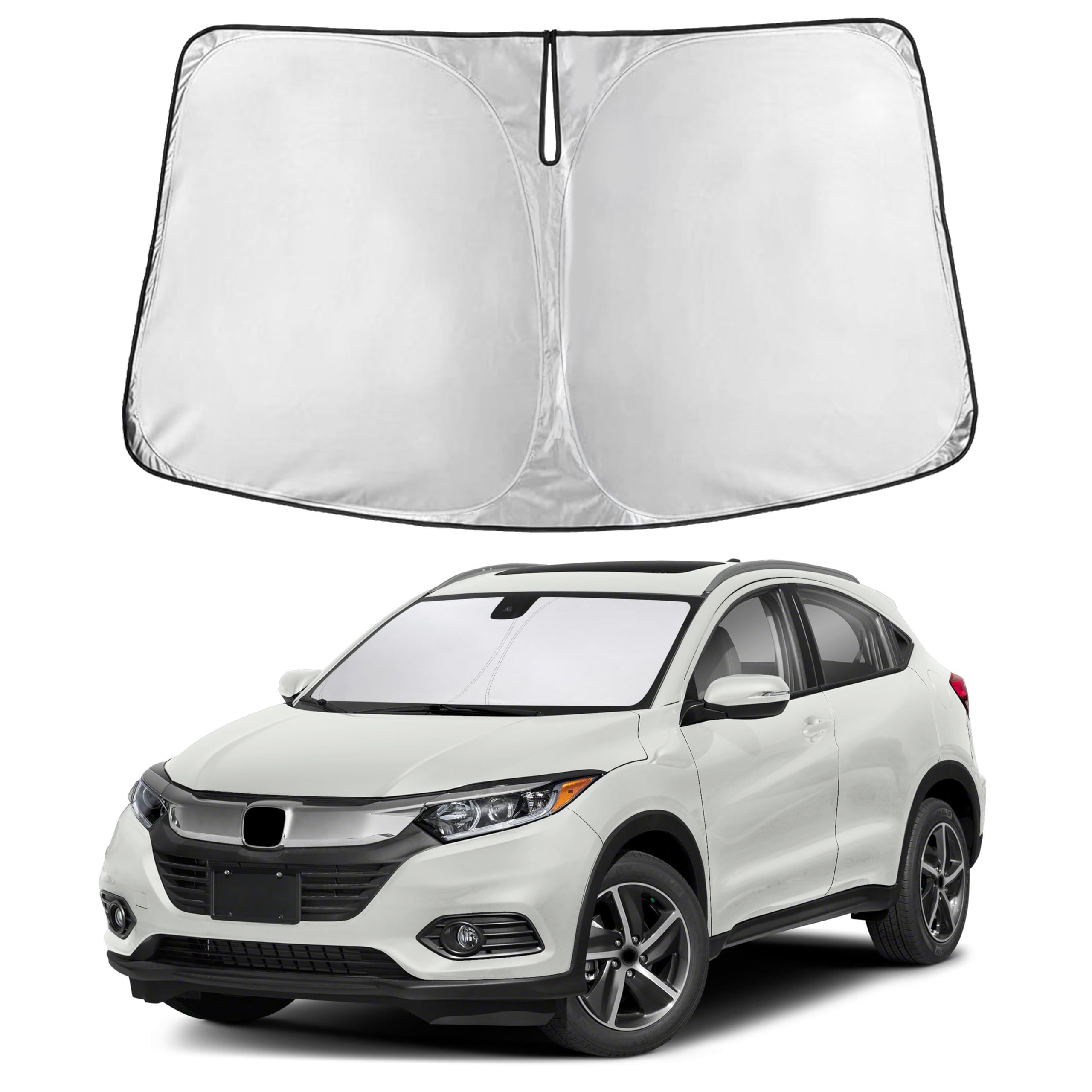 Autovir Windshield Sun Shade, Front car Window Shades Sun Visors
