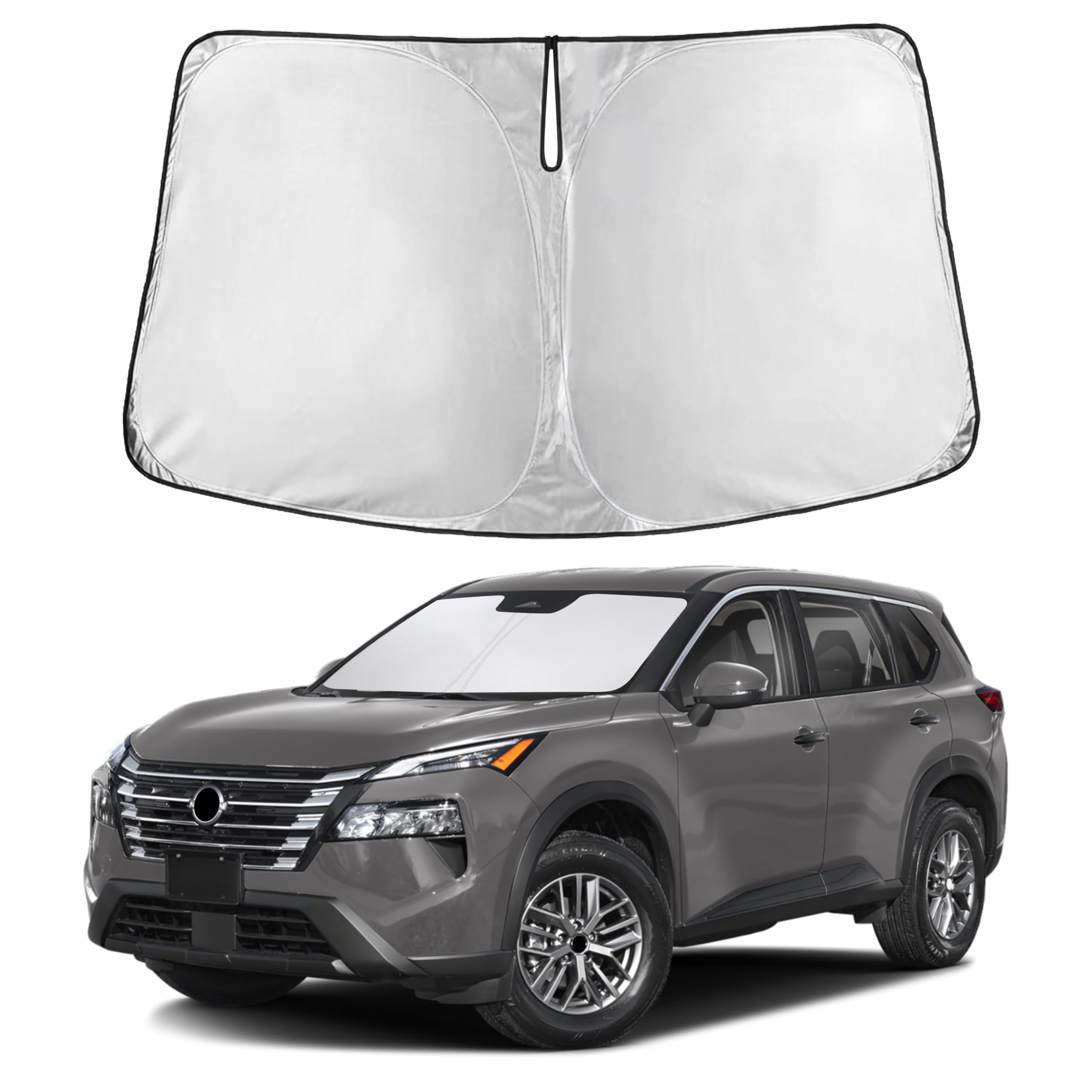 Autovir Windshield Sun Shade, Front car Window Shades Sun Visors