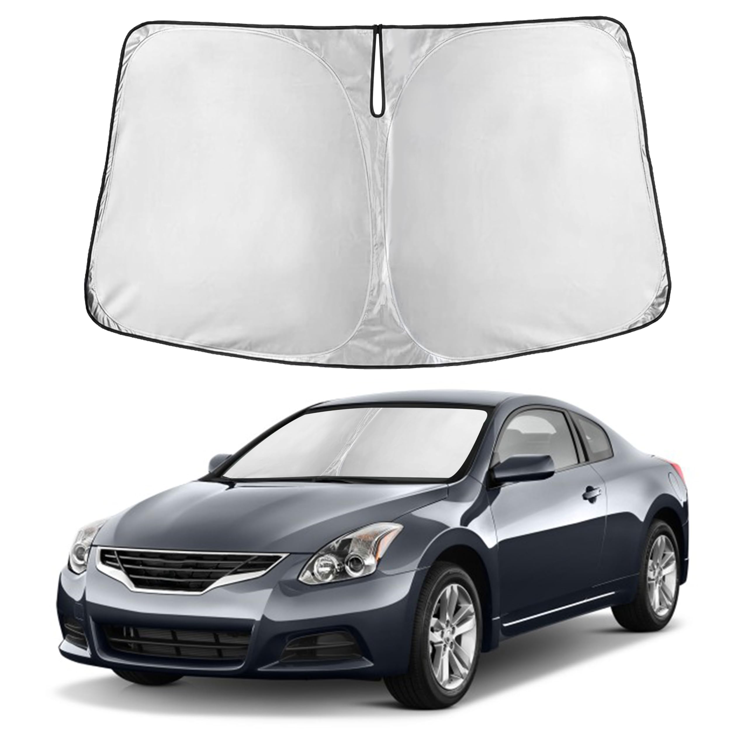 Autovir Windshield Sun Shade, Front car Window Shades Sun Visors