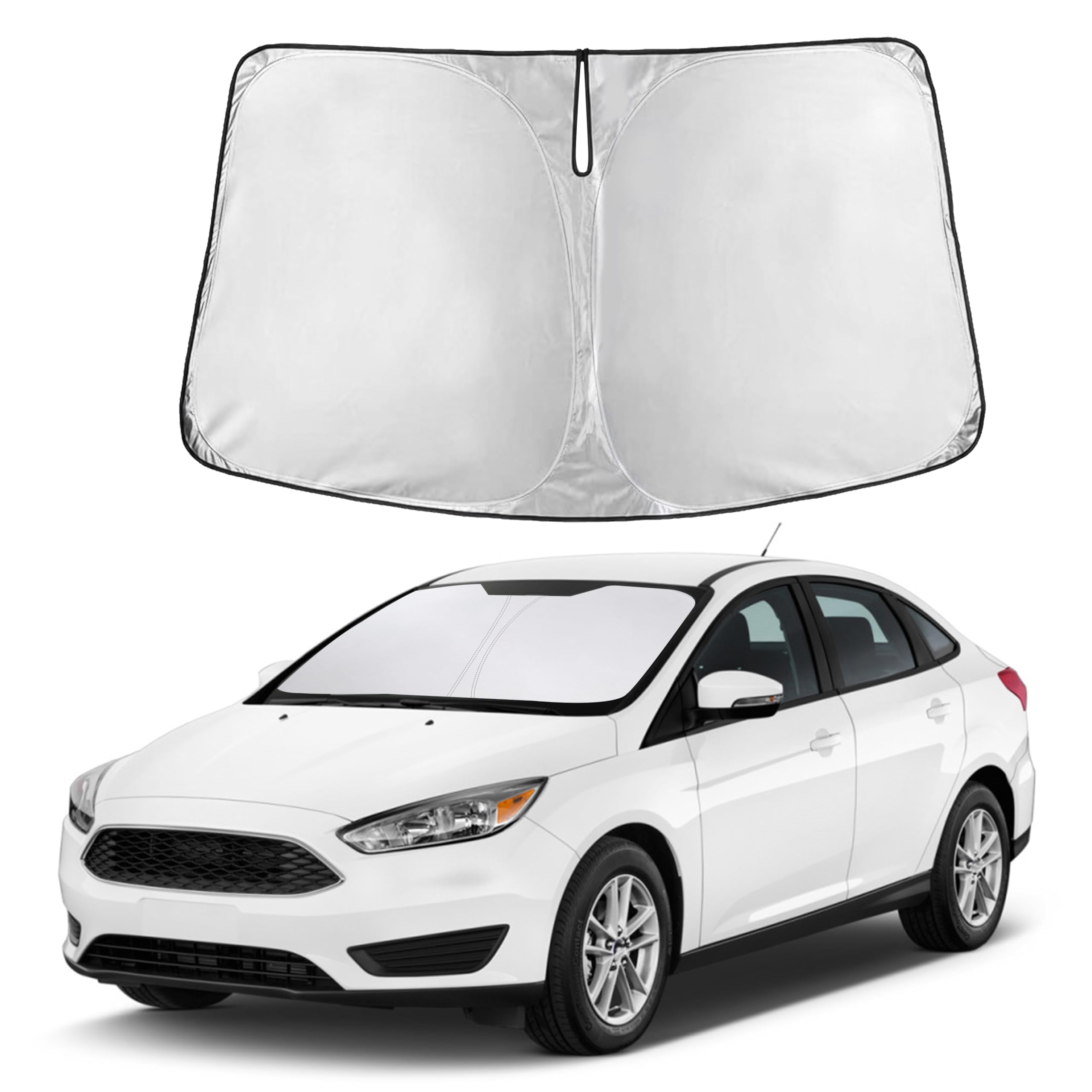 Autovir Windshield Sun Shade, Front car Window Shades Sun Visors