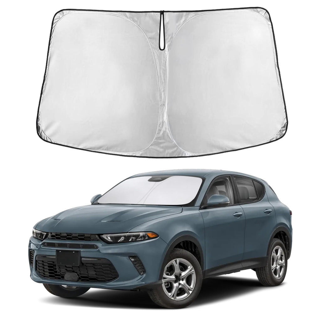 EcoNour RV Windshield Sunshade | Reflective RV Windshield Cover for UV Rays & Heat Protection, Keeps Your RV Motorhome Cool | Shades for RV Fits RVs, Trucks, Motorhomes, Buses | XXXXX-Large 102"x51"