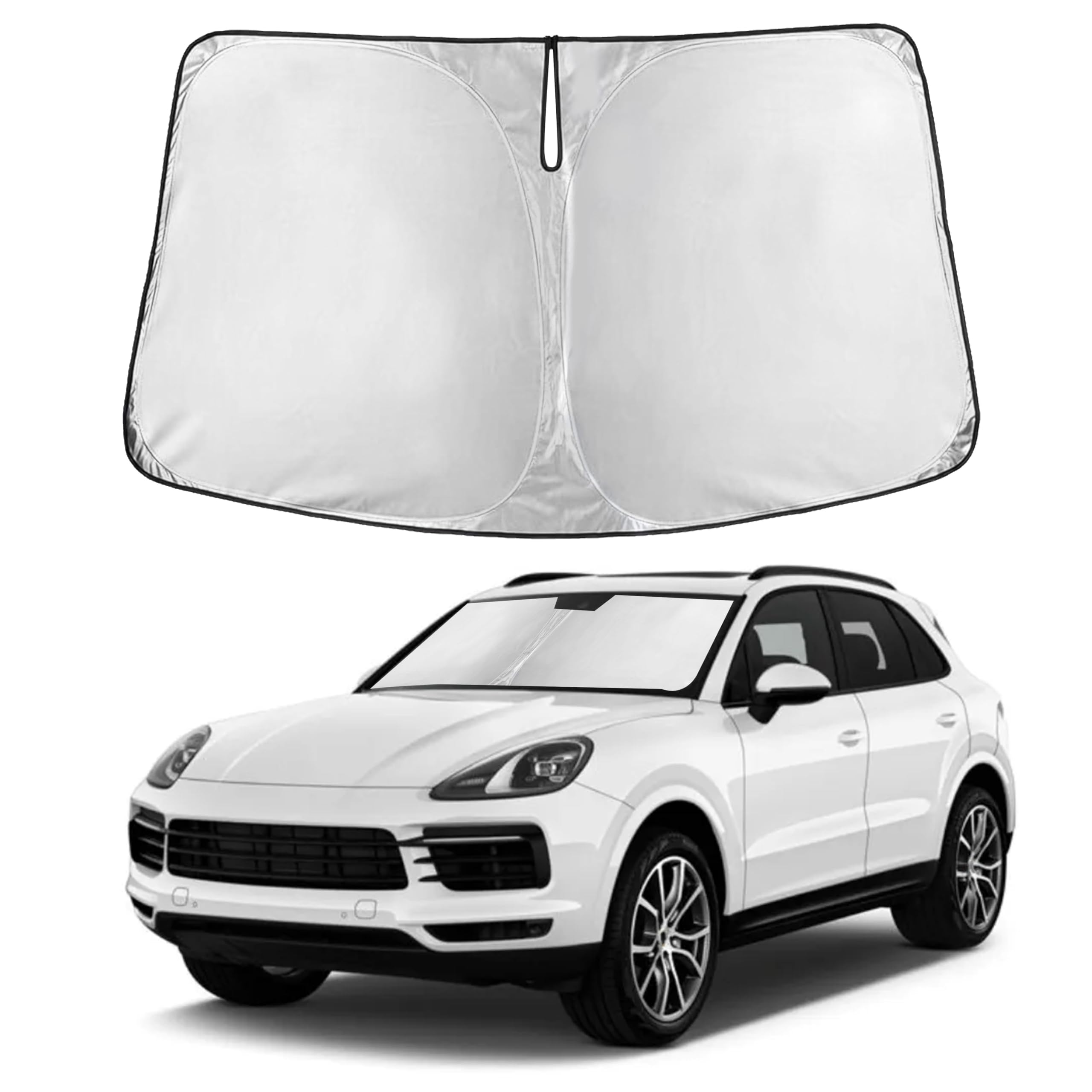 Autovir Windshield Sun Shade, Front car Window Shades Sun Visors