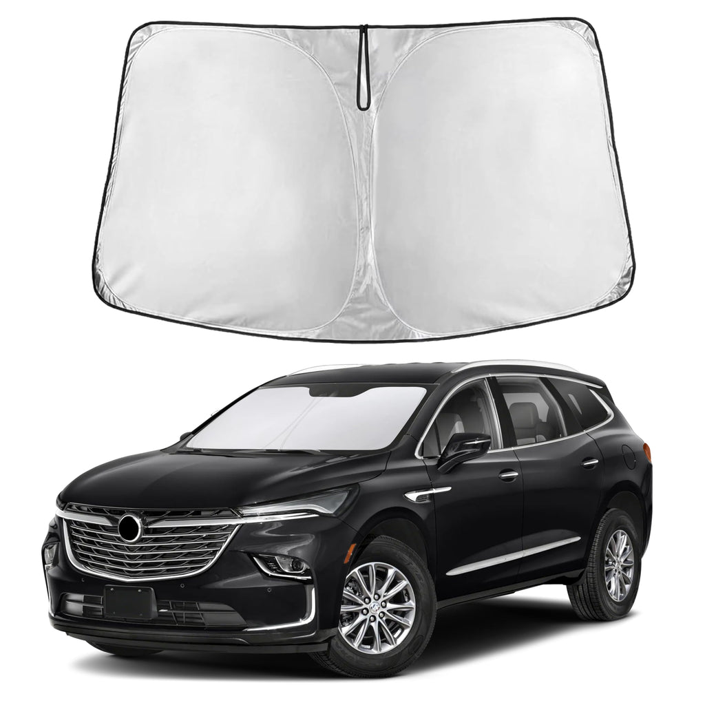 EcoNour RV Windshield Sunshade | Reflective RV Windshield Cover for UV Rays & Heat Protection, Keeps Your RV Motorhome Cool | Shades for RV Fits RVs, Trucks, Motorhomes, Buses | XXXXX-Large 102"x51"