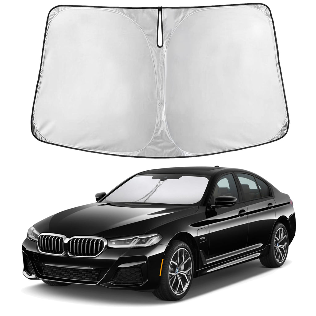 EcoNour RV Windshield Sunshade | Reflective RV Windshield Cover for UV Rays & Heat Protection, Keeps Your RV Motorhome Cool | Shades for RV Fits RVs, Trucks, Motorhomes, Buses | XXXXX-Large 102"x51"