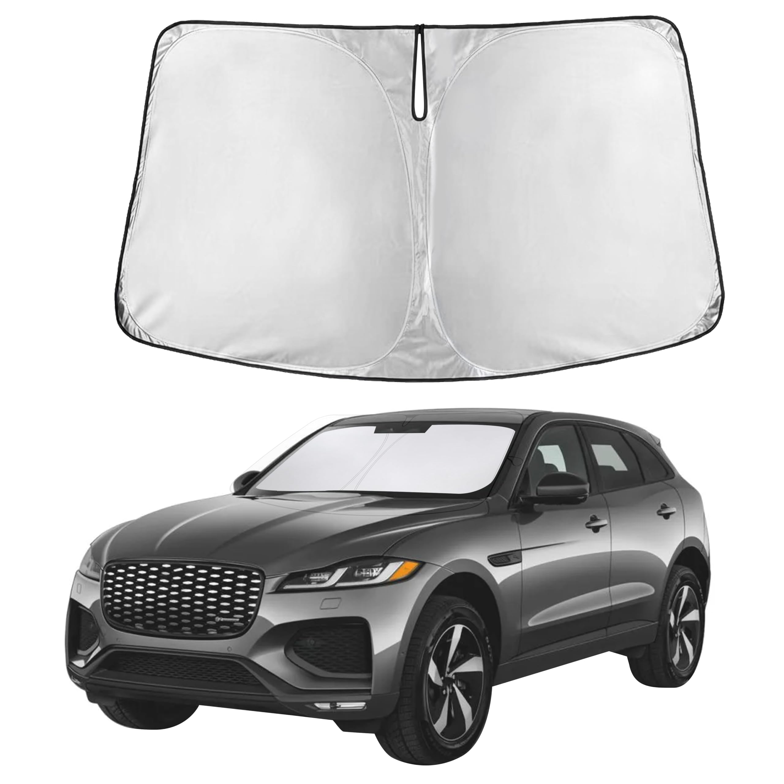 Autovir Windshield Sun Shade, Front car Window Shades Sun Visors