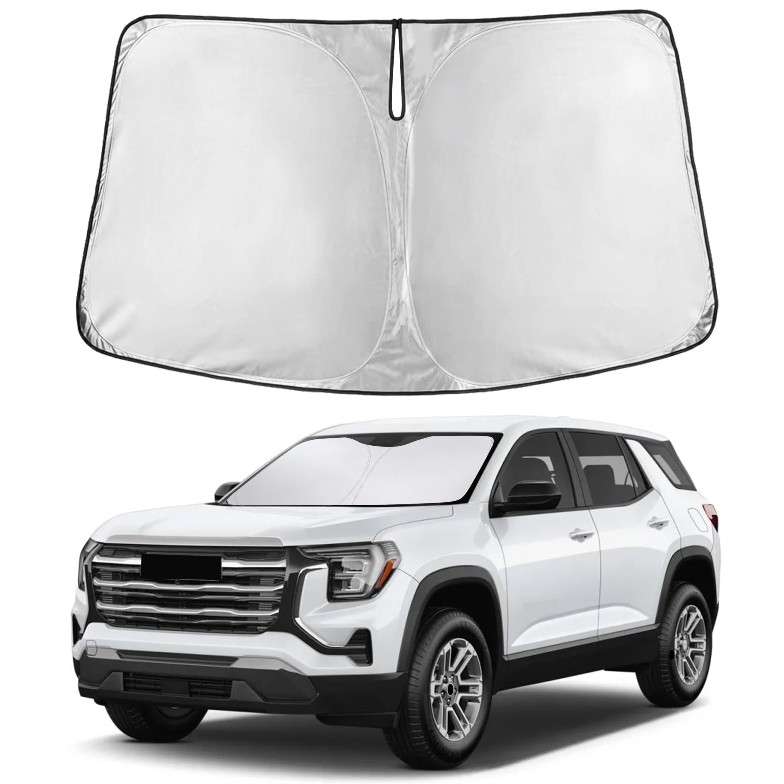EcoNour RV Windshield Sunshade | Reflective RV Windshield Cover for UV Rays & Heat Protection, Keeps Your RV Motorhome Cool | Shades for RV Fits RVs, Trucks, Motorhomes, Buses | XXXXX-Large 102"x51"