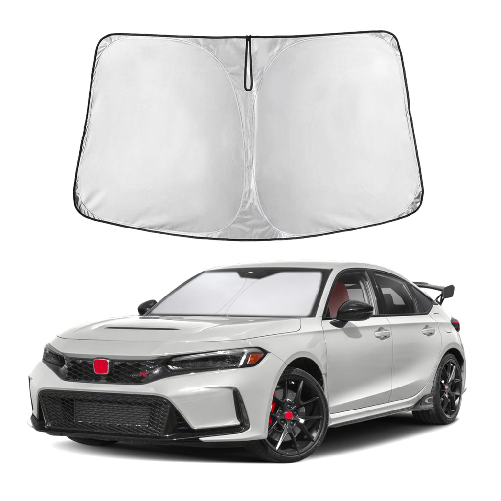 EcoNour RV Windshield Sunshade | Reflective RV Windshield Cover for UV Rays & Heat Protection, Keeps Your RV Motorhome Cool | Shades for RV Fits RVs, Trucks, Motorhomes, Buses | XXXXX-Large 102"x51"