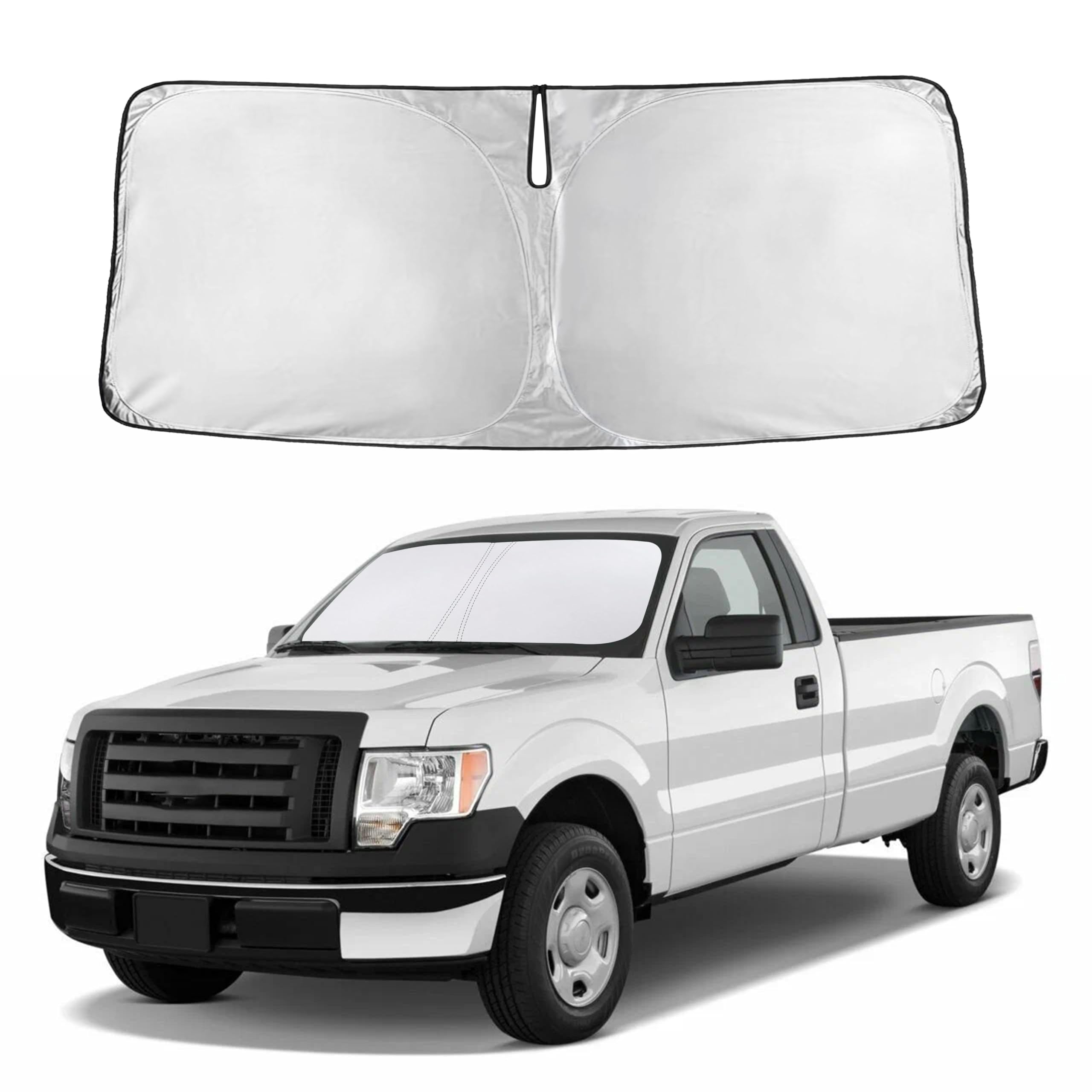 Autovir Windshield Sun Shade, Front car Window Shades Sun Visors