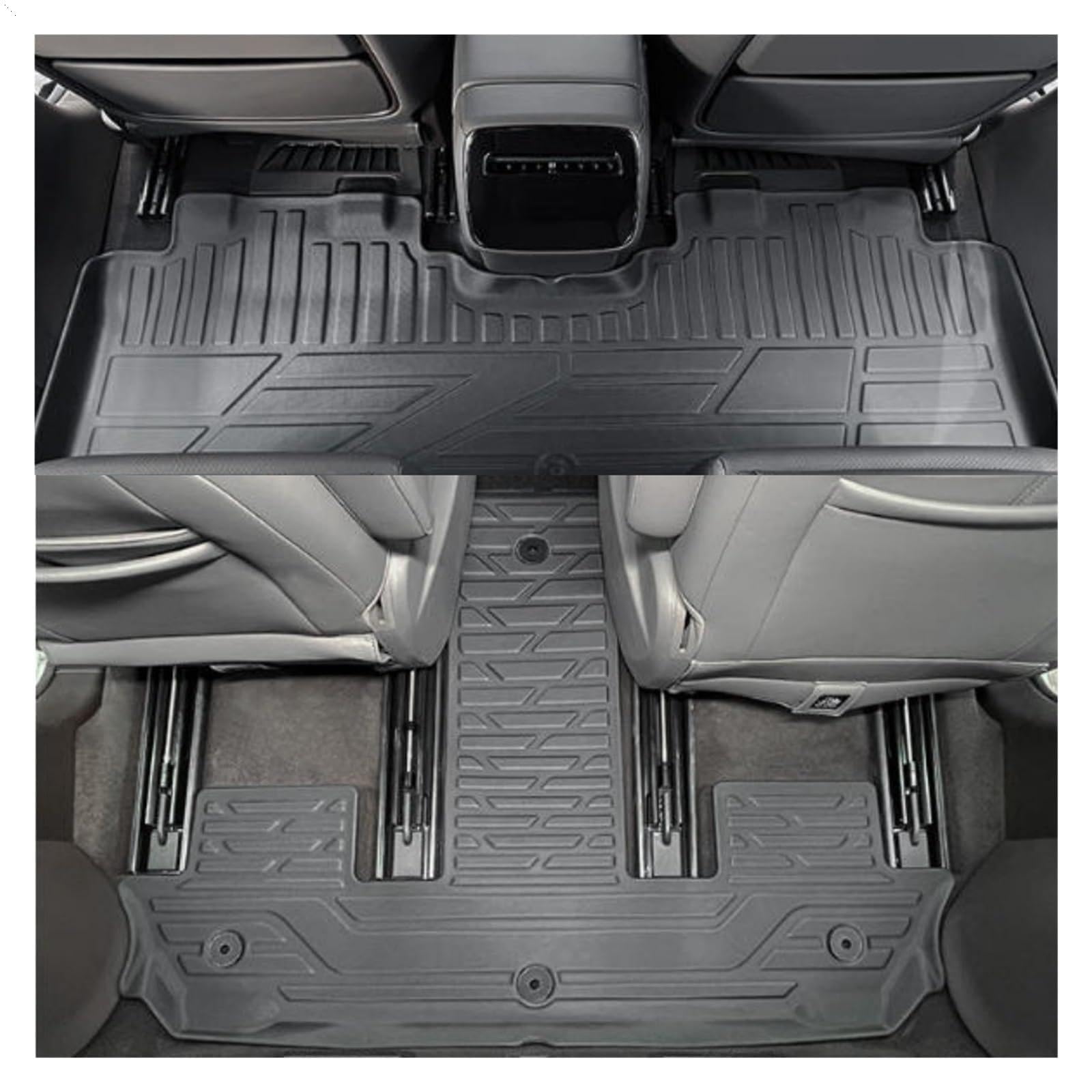 Compatible with DENZA N9 2025 PHEV TPE 3D Floor Mats Cargo Liners All Weather Protection Foot Mat Trunk Pad Interior Accessories(Floor Mats 7pcs)