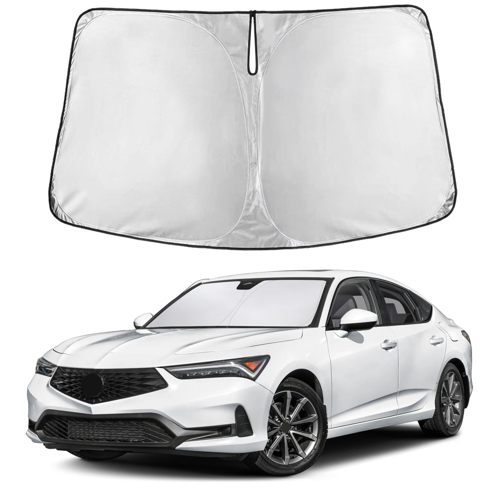 EcoNour RV Windshield Sunshade | Reflective RV Windshield Cover for UV Rays & Heat Protection, Keeps Your RV Motorhome Cool | Shades for RV Fits RVs, Trucks, Motorhomes, Buses | XXXXX-Large 102"x51"