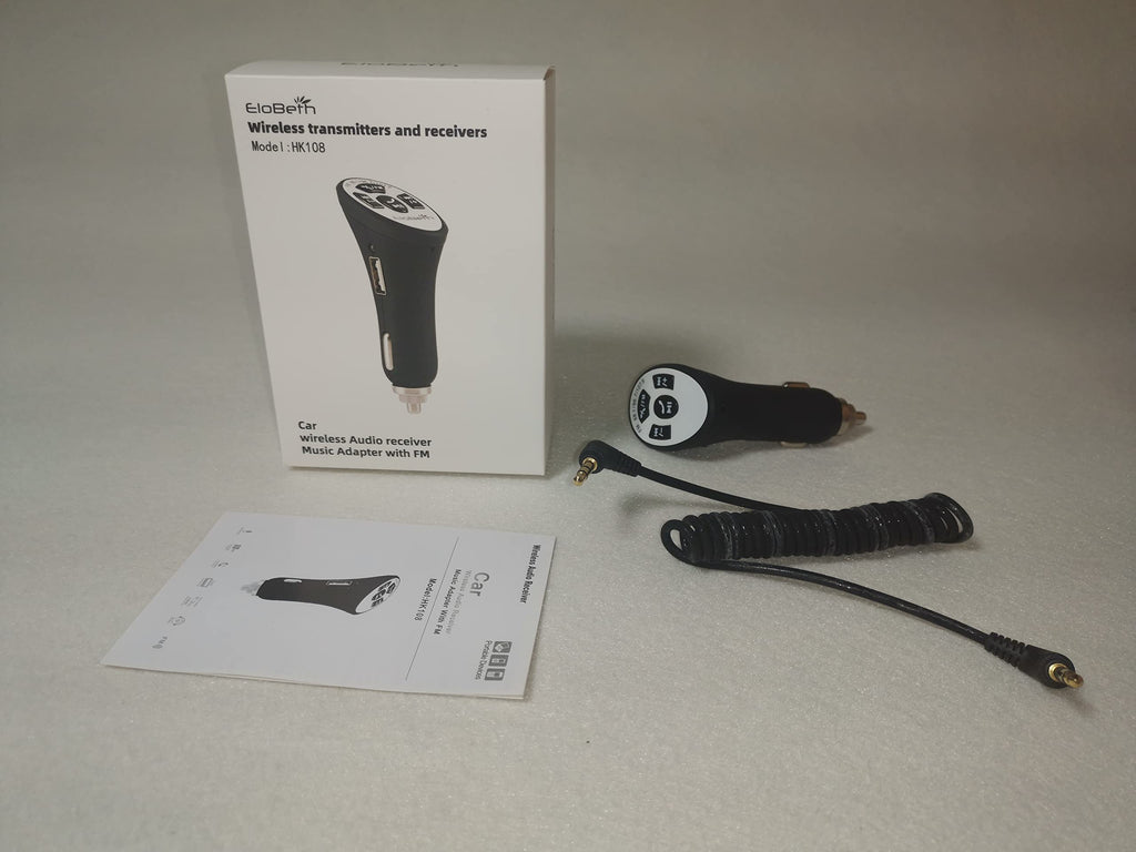 EloBeth Bluetooth Audio Receiver & FM Car Transmitter