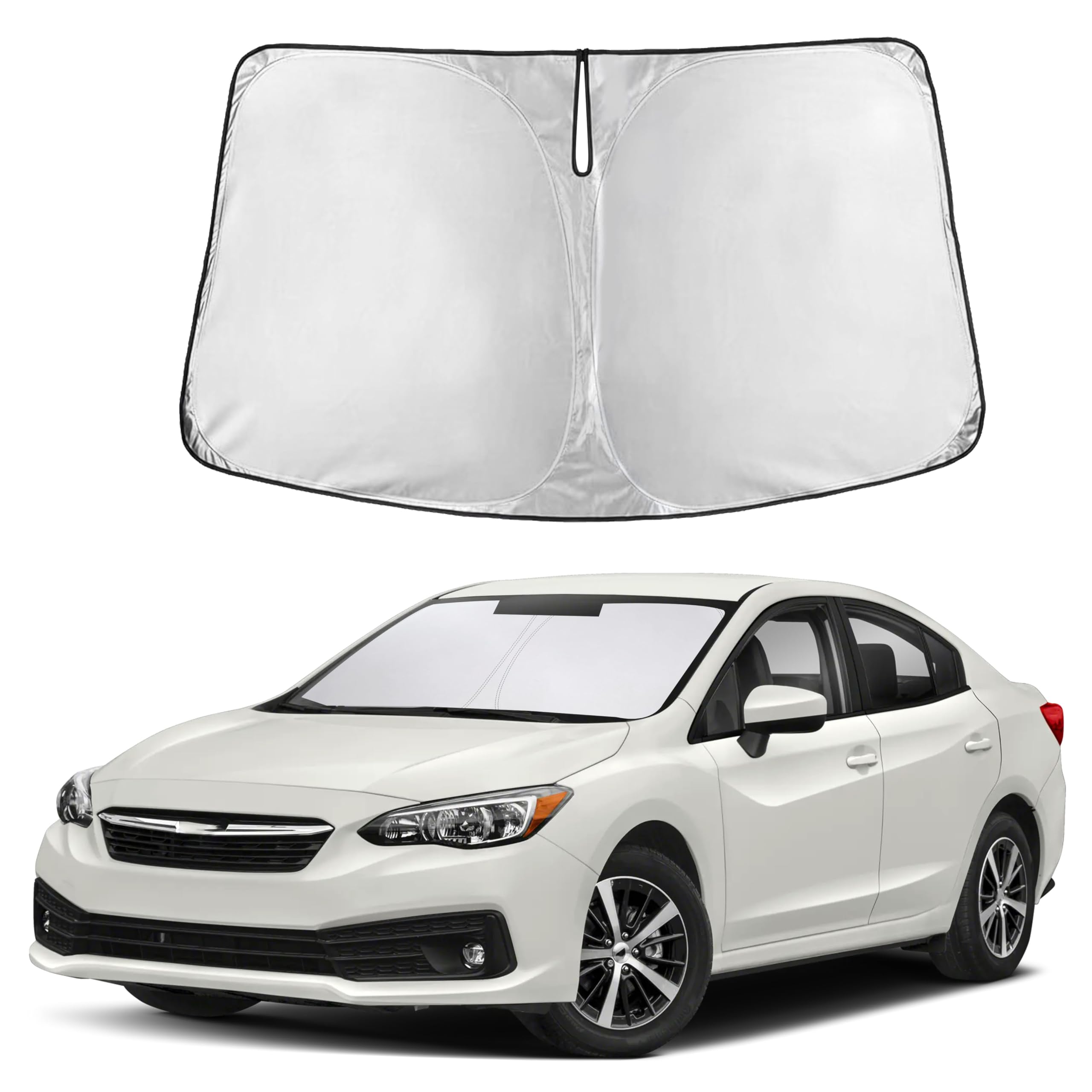 Autovir Windshield Sun Shade, Front car Window Shades Sun Visors