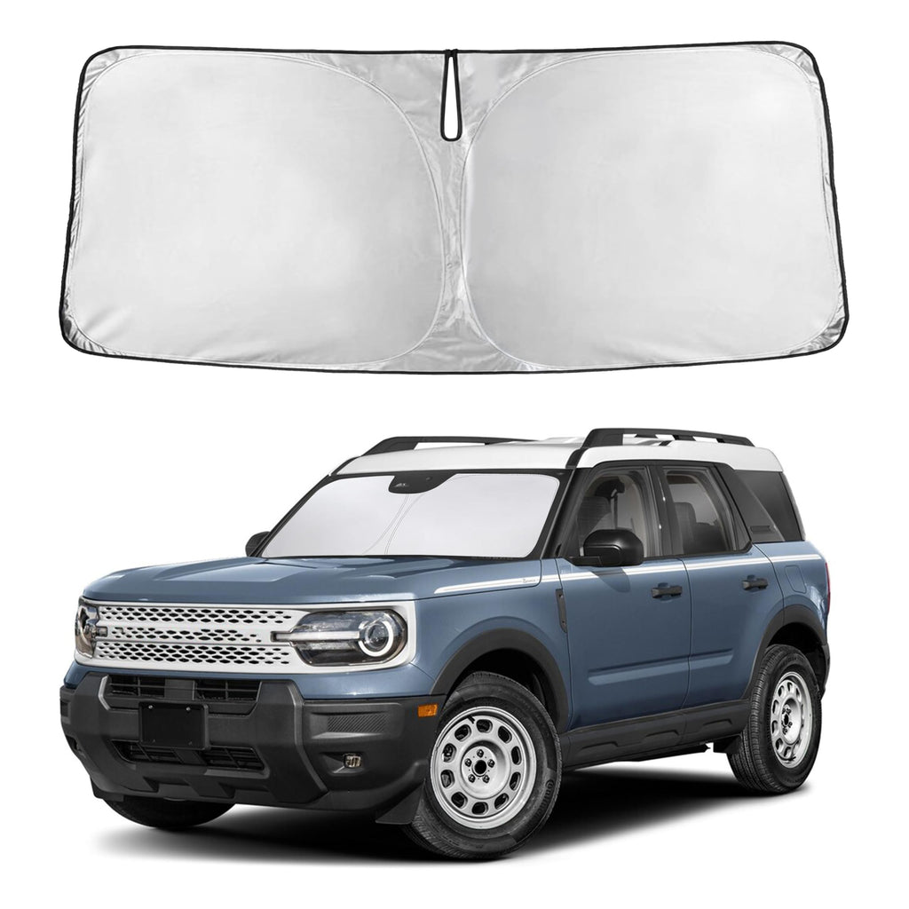 EcoNour RV Windshield Sunshade | Reflective RV Windshield Cover for UV Rays & Heat Protection, Keeps Your RV Motorhome Cool | Shades for RV Fits RVs, Trucks, Motorhomes, Buses | XXXXX-Large 102"x51"