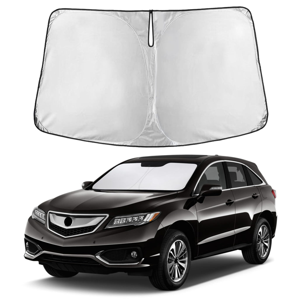 EcoNour RV Windshield Sunshade | Reflective RV Windshield Cover for UV Rays & Heat Protection, Keeps Your RV Motorhome Cool | Shades for RV Fits RVs, Trucks, Motorhomes, Buses | XXXXX-Large 102"x51"