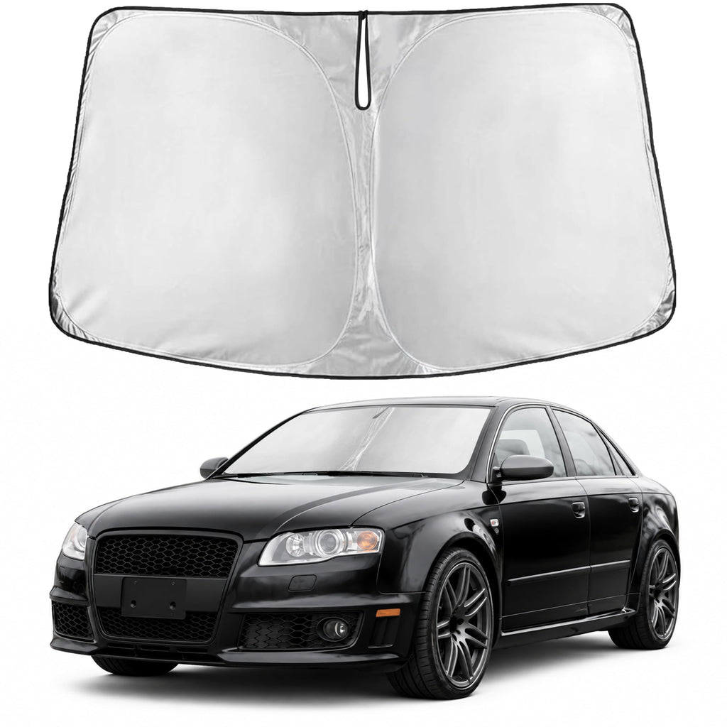 EcoNour RV Windshield Sunshade | Reflective RV Windshield Cover for UV Rays & Heat Protection, Keeps Your RV Motorhome Cool | Shades for RV Fits RVs, Trucks, Motorhomes, Buses | XXXXX-Large 102"x51"