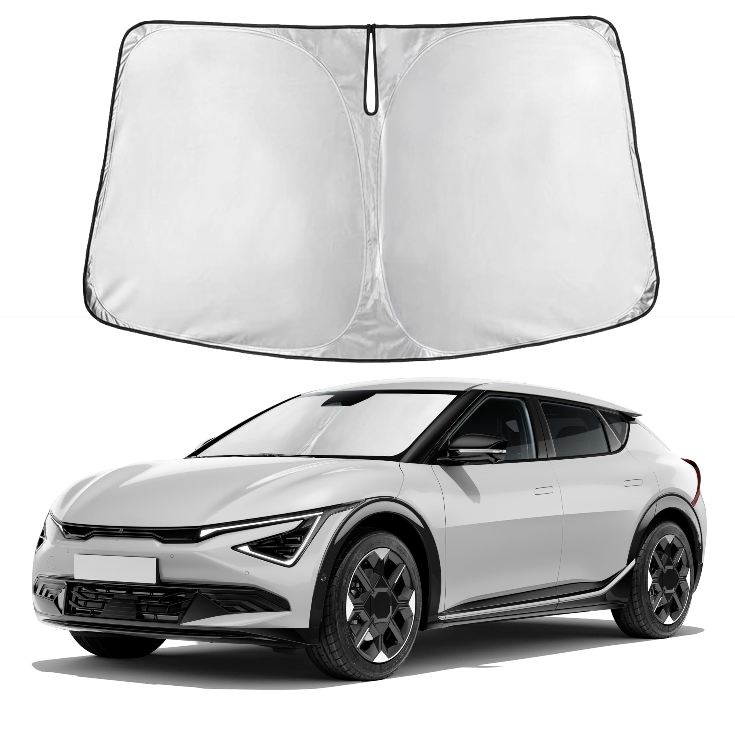 Autovir Windshield Sun Shade, Front car Window Shades Sun Visors