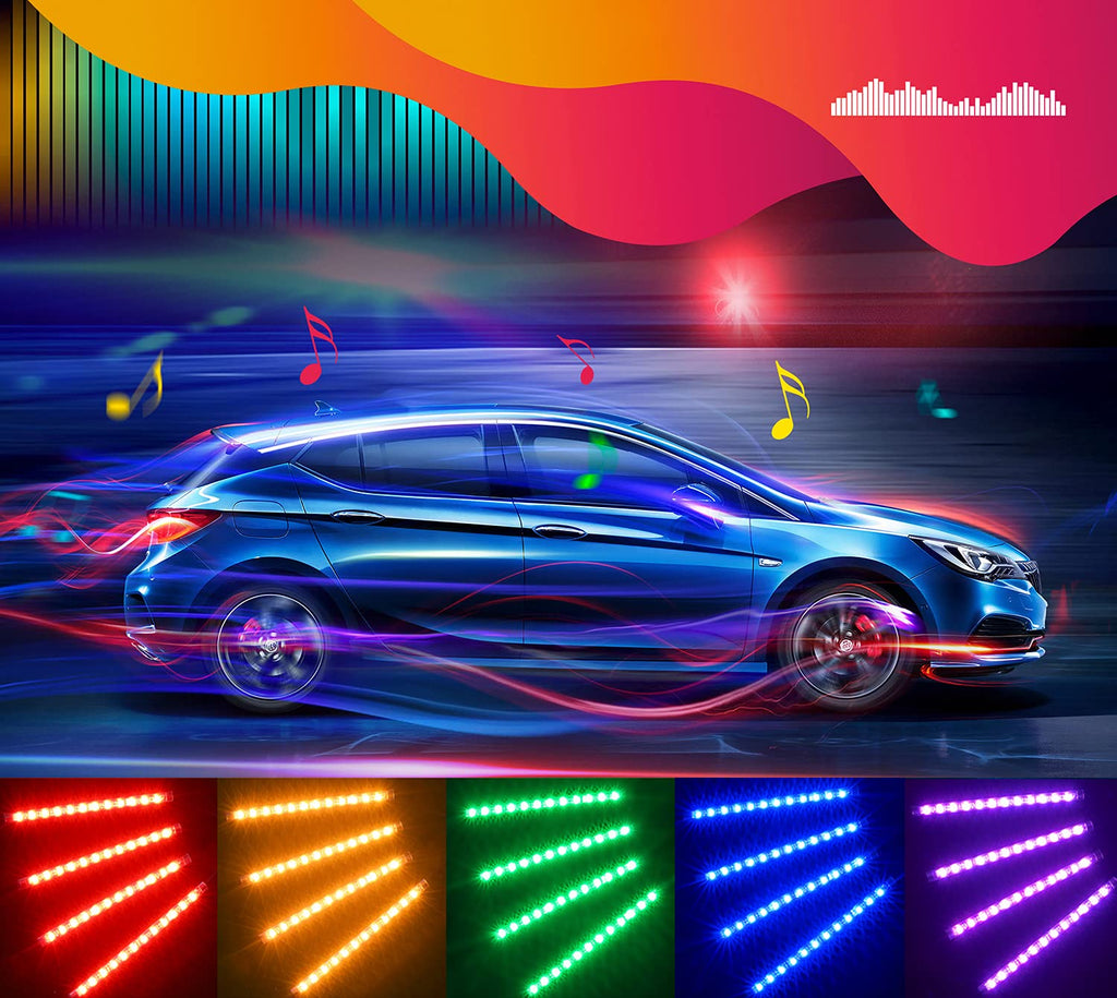 Govee App-Controlled RGB LED Car Interior Lights