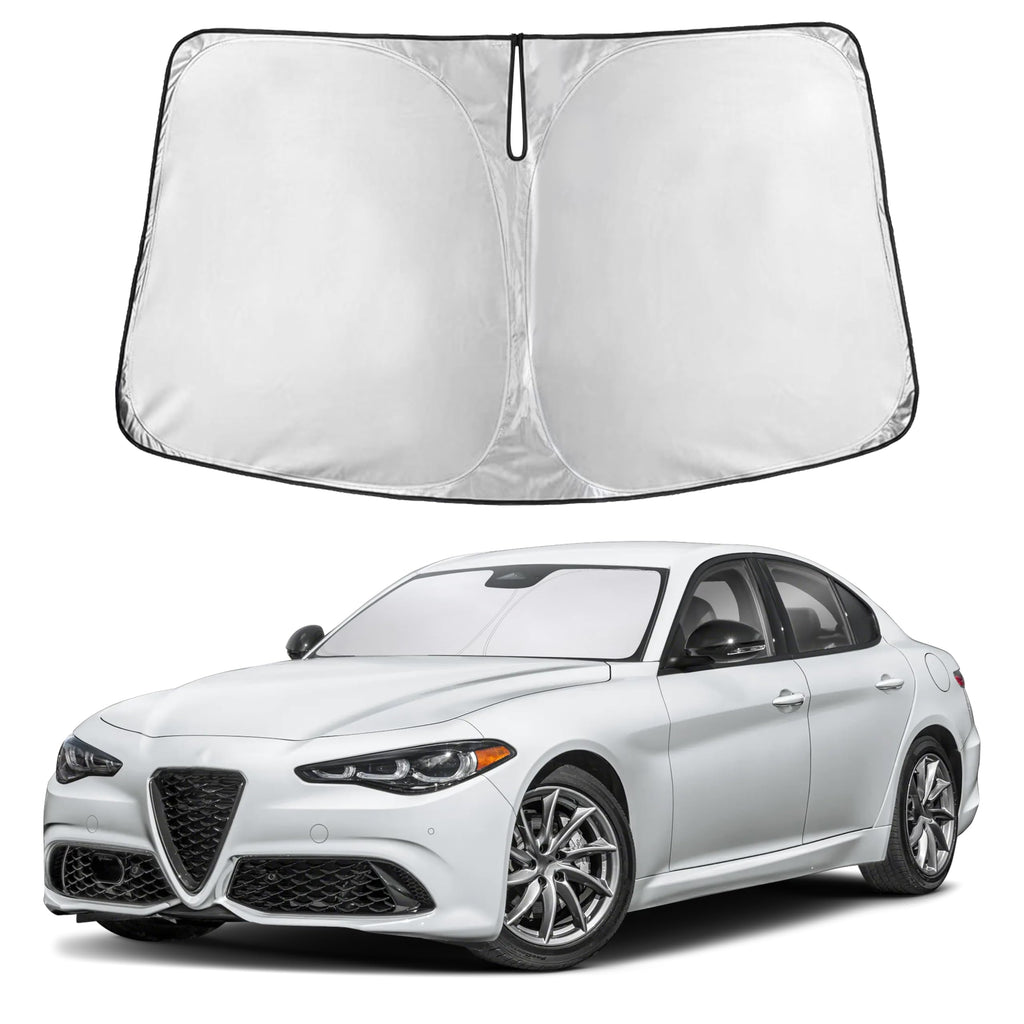 EcoNour RV Windshield Sunshade | Reflective RV Windshield Cover for UV Rays & Heat Protection, Keeps Your RV Motorhome Cool | Shades for RV Fits RVs, Trucks, Motorhomes, Buses | XXXXX-Large 102"x51"