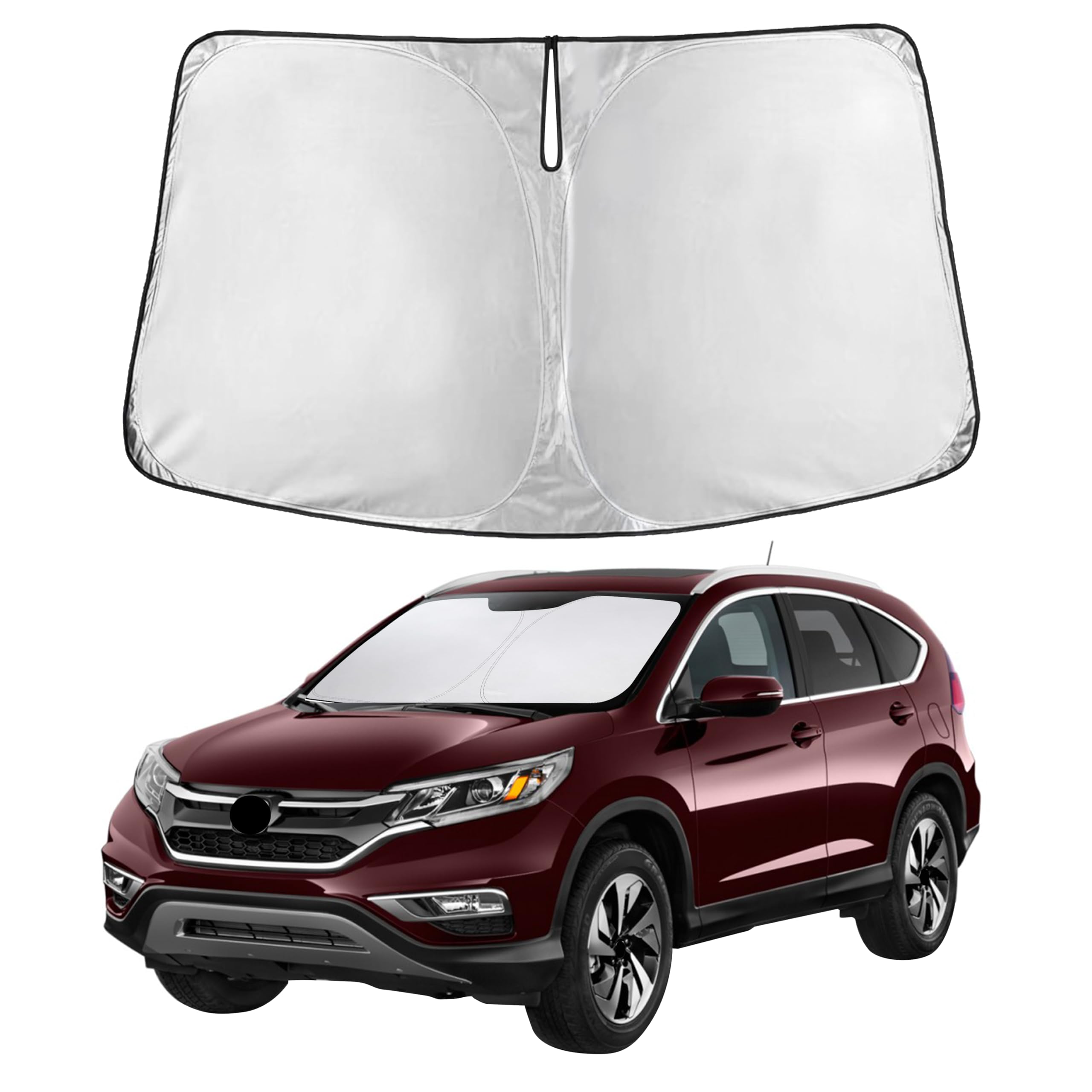 Autovir Windshield Sun Shade, Front car Window Shades Sun Visors
