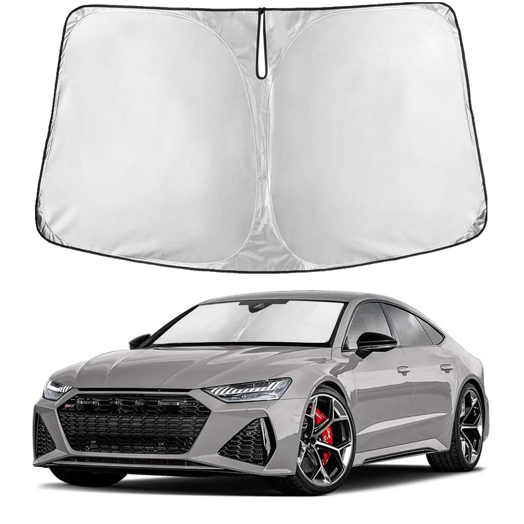 EcoNour RV Windshield Sunshade | Reflective RV Windshield Cover for UV Rays & Heat Protection, Keeps Your RV Motorhome Cool | Shades for RV Fits RVs, Trucks, Motorhomes, Buses | XXXXX-Large 102"x51"