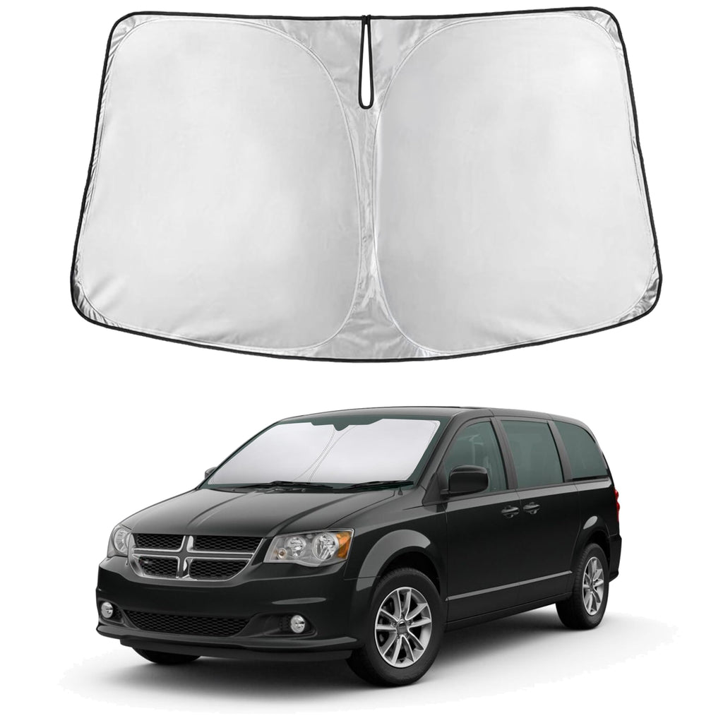 EcoNour RV Windshield Sunshade | Reflective RV Windshield Cover for UV Rays & Heat Protection, Keeps Your RV Motorhome Cool | Shades for RV Fits RVs, Trucks, Motorhomes, Buses | XXXXX-Large 102"x51"