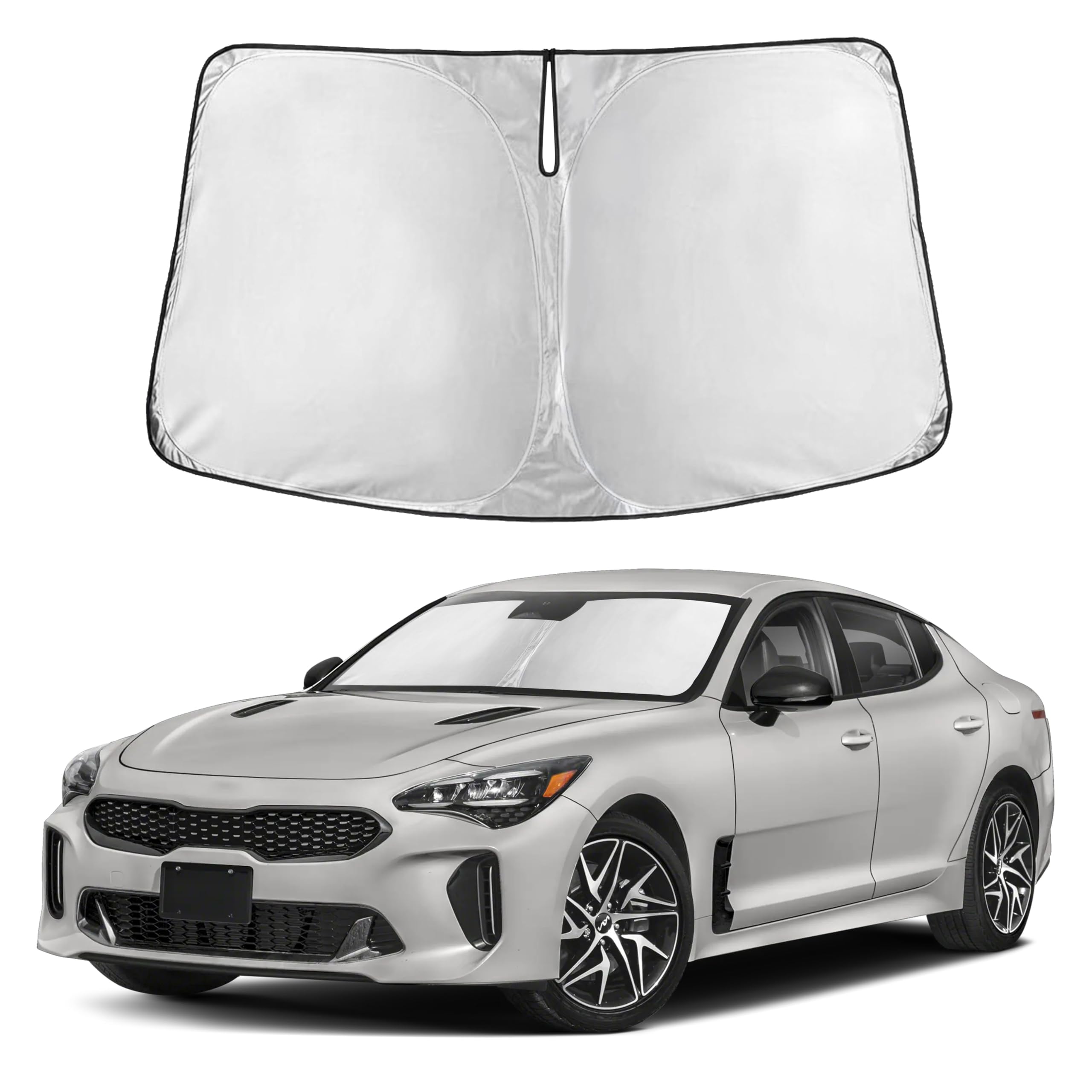 Autovir Windshield Sun Shade, Front car Window Shades Sun Visors