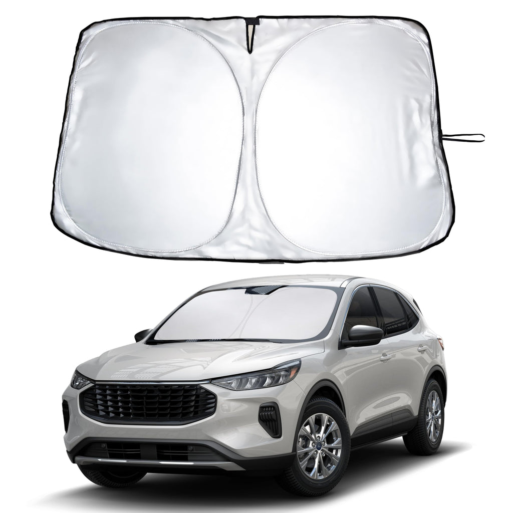 EcoNour RV Windshield Sunshade | Reflective RV Windshield Cover for UV Rays & Heat Protection, Keeps Your RV Motorhome Cool | Shades for RV Fits RVs, Trucks, Motorhomes, Buses | XXXXX-Large 102"x51"