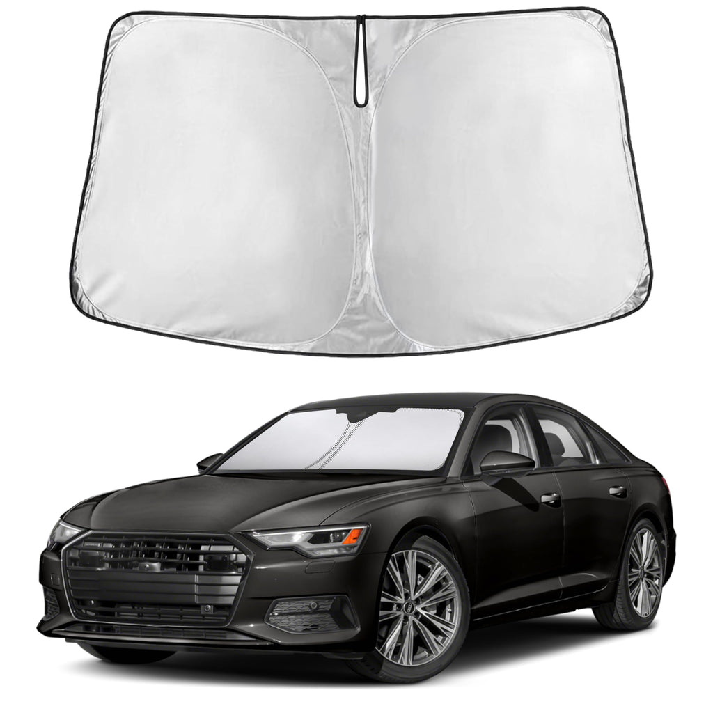 EcoNour RV Windshield Sunshade | Reflective RV Windshield Cover for UV Rays & Heat Protection, Keeps Your RV Motorhome Cool | Shades for RV Fits RVs, Trucks, Motorhomes, Buses | XXXXX-Large 102"x51"