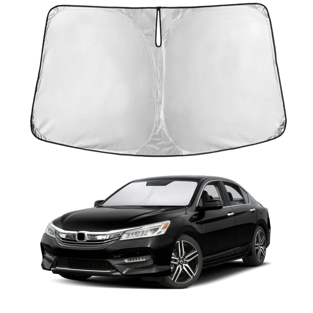 EcoNour RV Windshield Sunshade | Reflective RV Windshield Cover for UV Rays & Heat Protection, Keeps Your RV Motorhome Cool | Shades for RV Fits RVs, Trucks, Motorhomes, Buses | XXXXX-Large 102"x51"