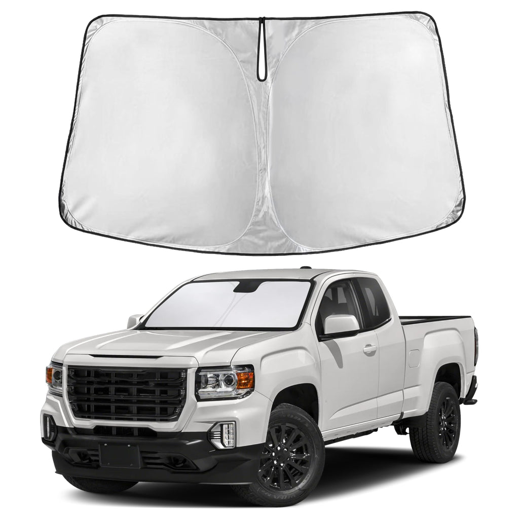 EcoNour RV Windshield Sunshade | Reflective RV Windshield Cover for UV Rays & Heat Protection, Keeps Your RV Motorhome Cool | Shades for RV Fits RVs, Trucks, Motorhomes, Buses | XXXXX-Large 102"x51"