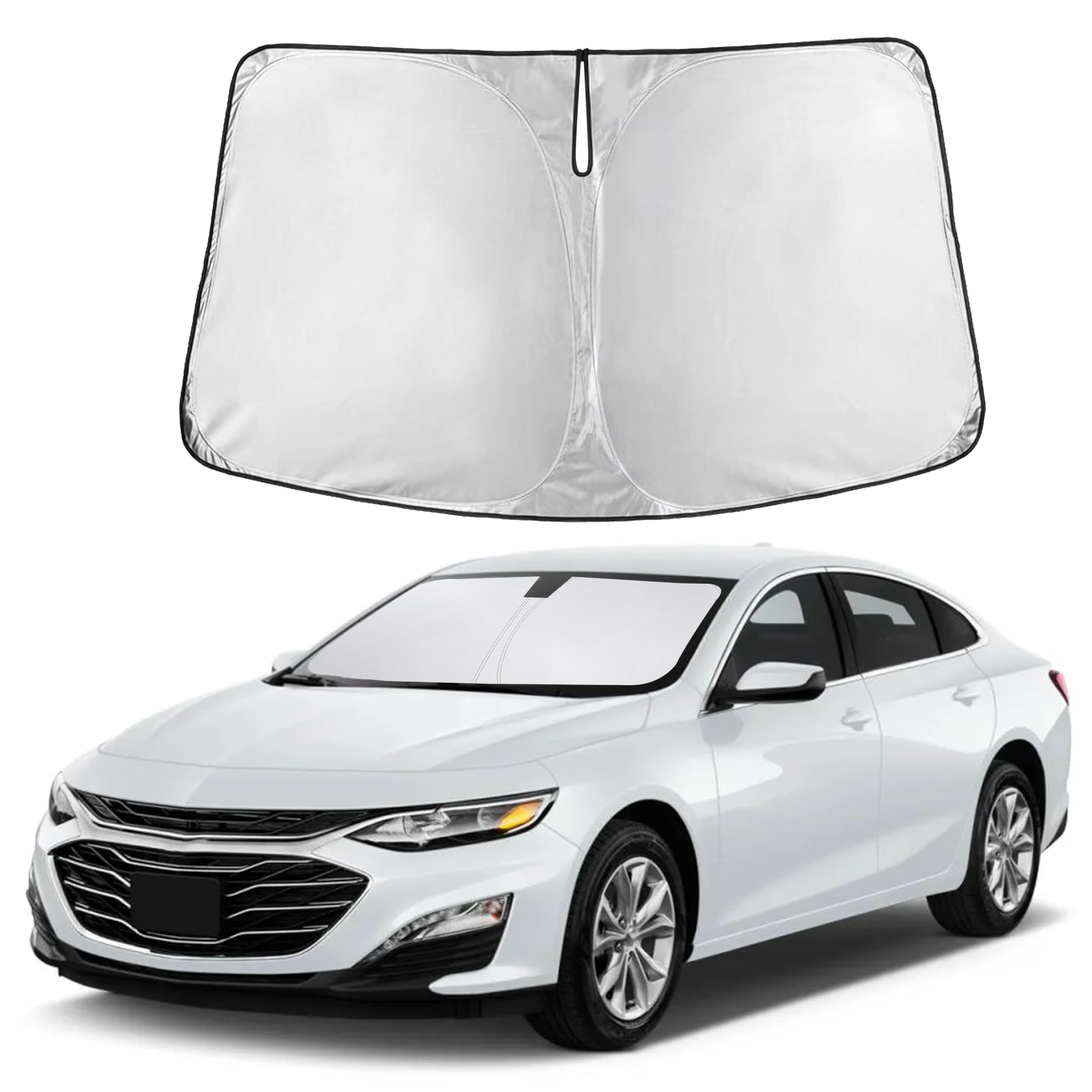 Autovir Windshield Sun Shade, Front car Window Shades Sun Visors