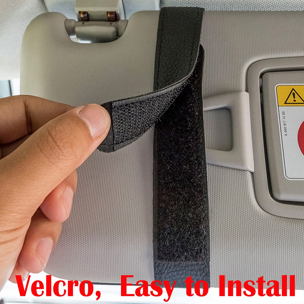 Leather Car Sun Visor Organizer & Document Holder
