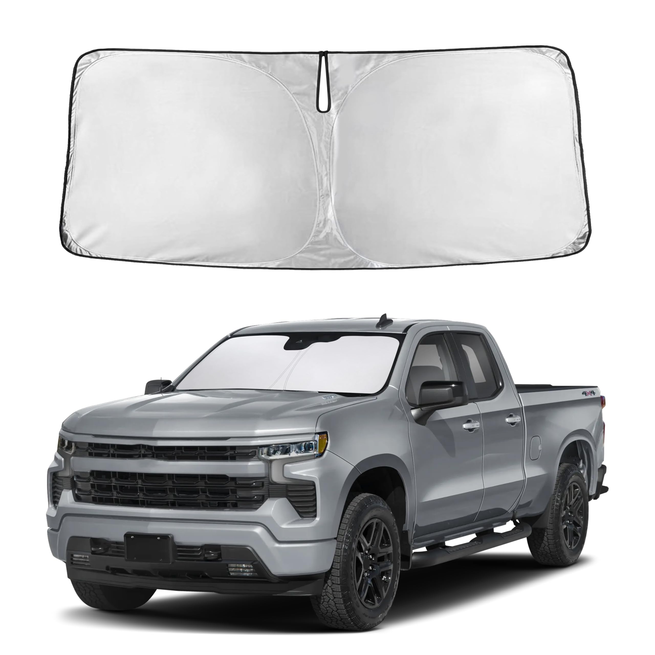 Autovir Windshield Sun Shade, Front car Window Shades Sun Visors