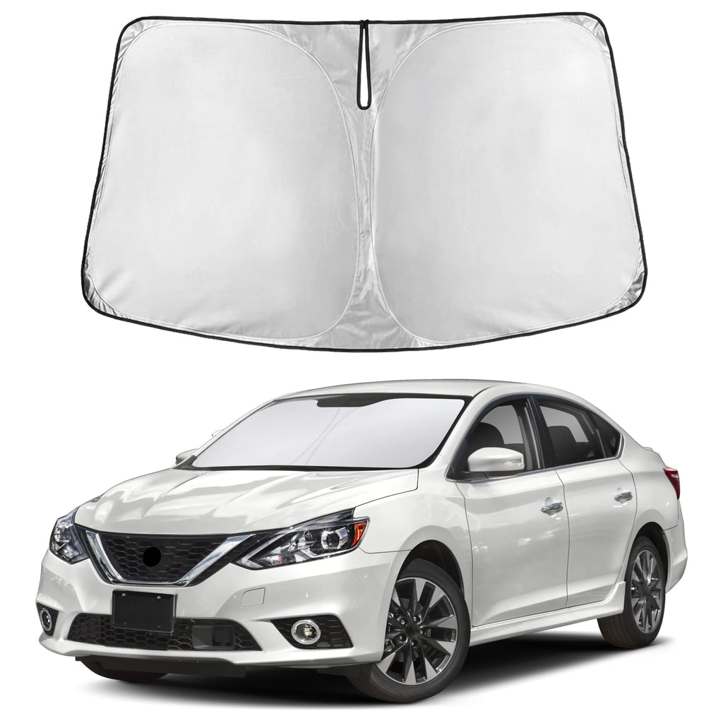 Autovir Windshield Sun Shade, Front car Window Shades Sun Visors
