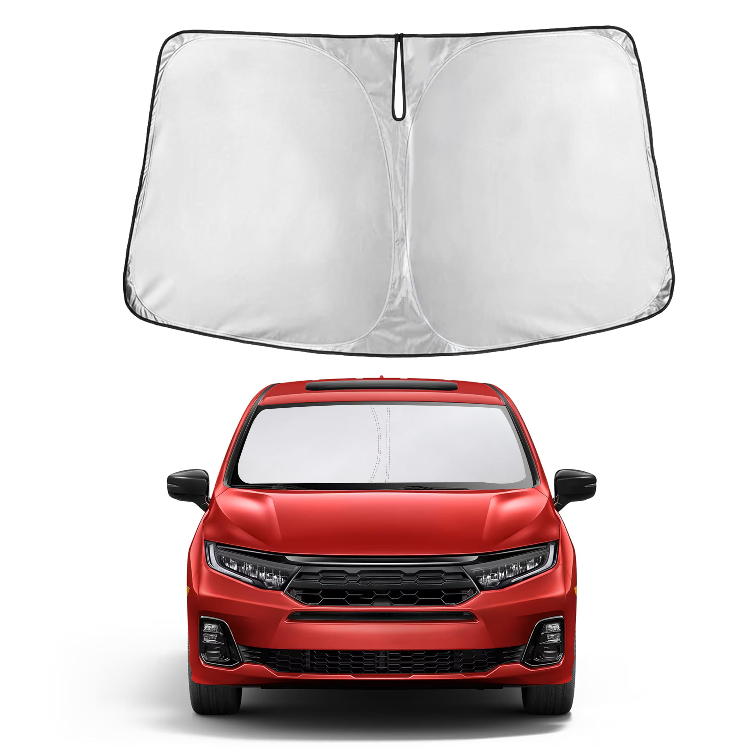 Autovir Windshield Sun Shade, Front car Window Shades Sun Visors