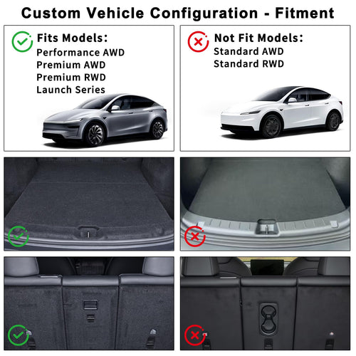 All Weather Floor Mats for Tesla Model Y Juniper 2026 2025 5-Seat (Not for Standard)